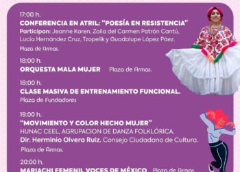 GOBIERNO DE LA CAPITAL TE INVITA A UNIRTE A SUS ACTIVIDADES PARA ESTE VIERNES, CON MOTIVO DEL 8M.