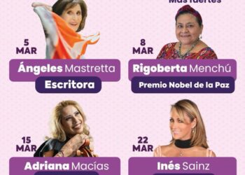 GOBIERNO DE LA CAPITAL INICIA CICLO DE CONFERENCIAS POR EL 8M, CON LA ESCRITORA ÁNGELES MASTRETTA.