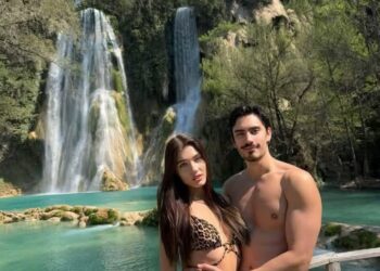 EL ACTOR IVÁN AMOZORRUTIA Y SU NOVIA LA MODELO ALINA ENERO VISITARON LA HUASTECA POTOSINA.