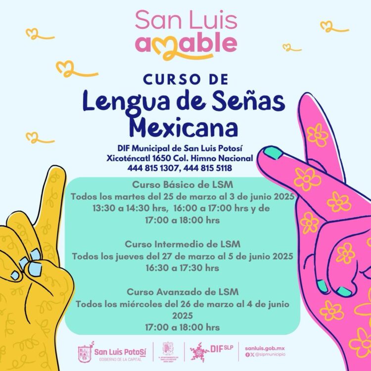 APRENDE LENGUA DE SEÑAS MEXICANA EN CURSOS GRATUITOS.