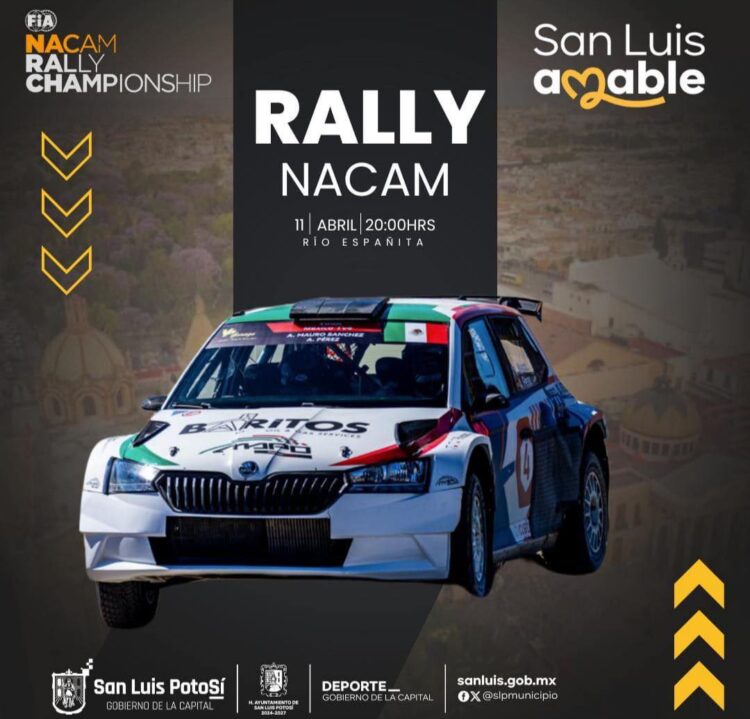 TODO LISTO PARA LA NACAM RALLY CHAMPIONSHIP RAC 1000 EN SLP CAPITAL ESTE VIERNES.