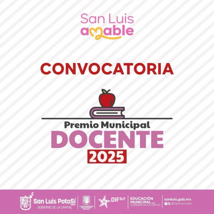 LANZAN CONVOCATORIA PARA EL PREMIO MUNICIPAL DOCENTE 2025.
