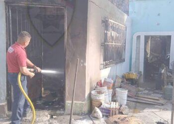 INCENDIO EN VIVIENDA DE LA COLONIA INDUSTRIAL MEXICANA