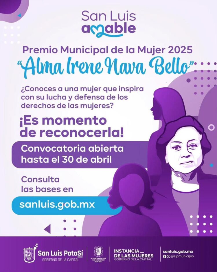 SLP PREMIARÁ A MUJERES DEFENSORAS DE DERECHOS HUMANOS.