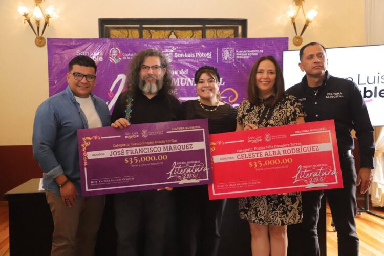 CELEBRAN EL TALENTO POTOSINO CON EL PREMIO MUNICIPAL DE LITERATURA 2025