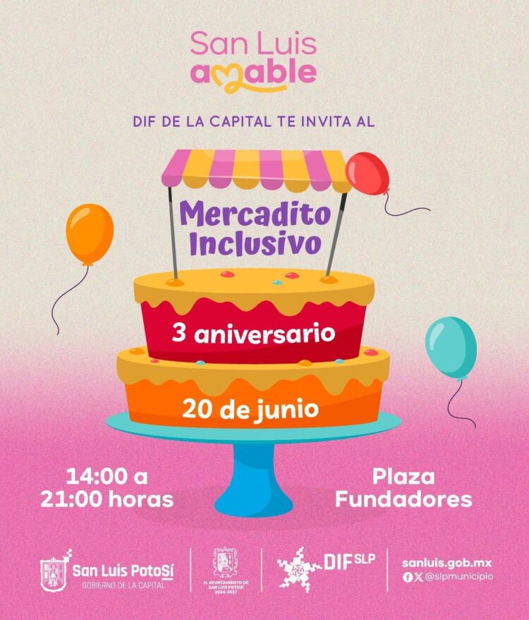 ¡CELEBRA LA INCLUSIÓN! EL MERCADITO INCLUSIVO CUMPLE 3 AÑOS.