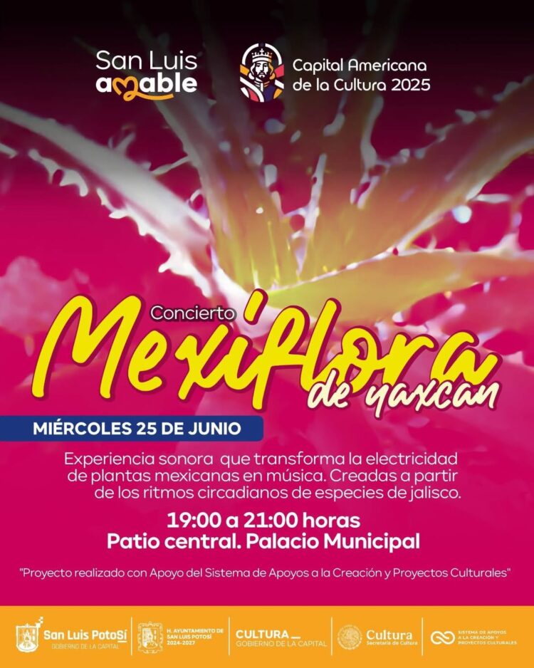 LAS PLANTAS “HABLAN” EN EL PALACIO MUNICIPAL CON EL CONCIERTO MEXIFLORA.