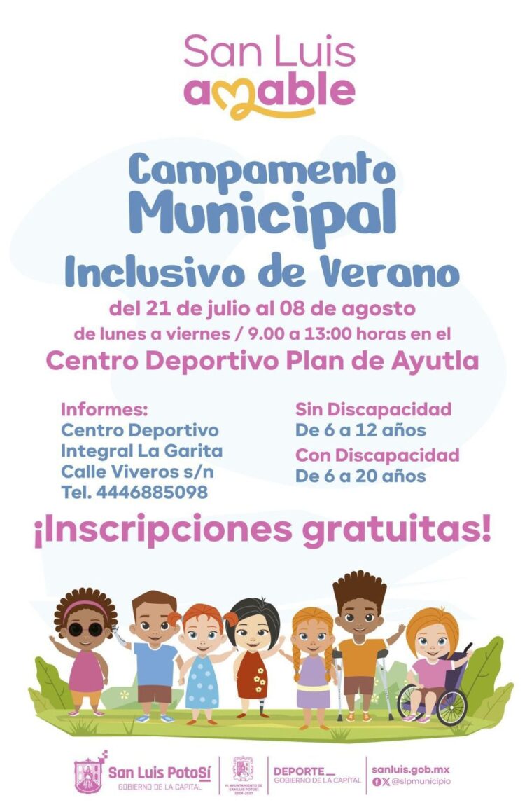 SAN LUIS INVITA AL CAMPAMENTO DE VERANO PARA TODAS Y TODOS.