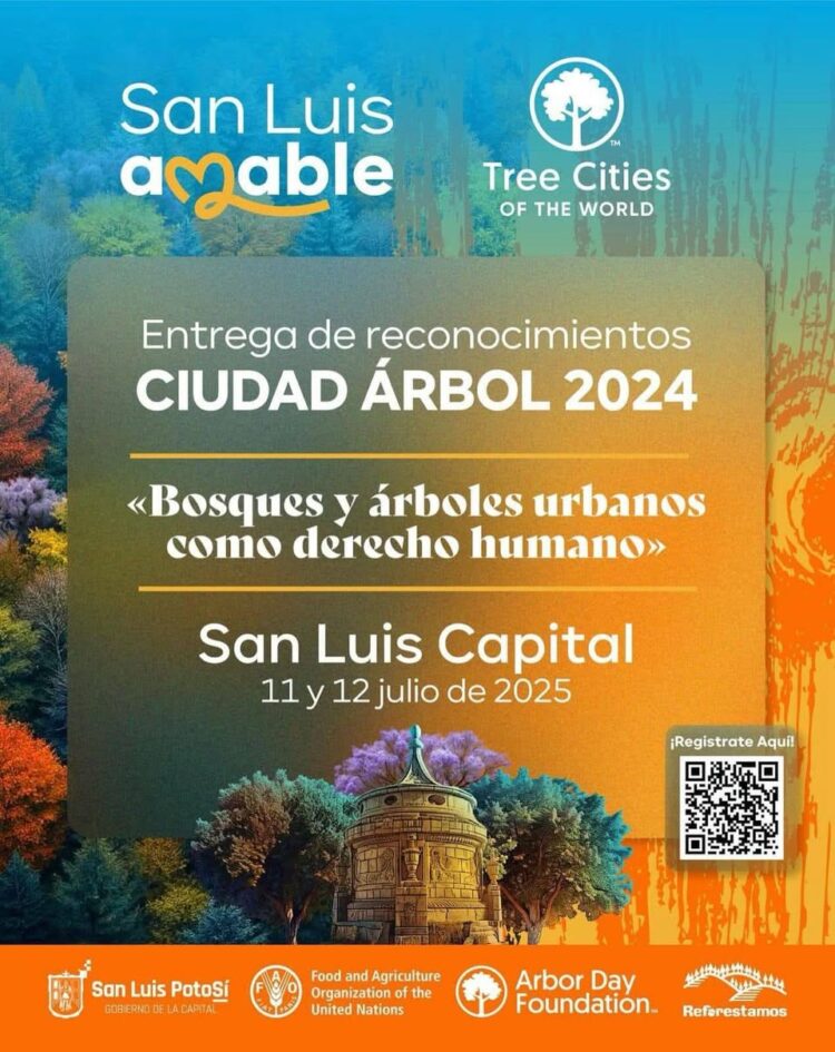 SAN LUIS CAPITAL SERÁ SEDE MUNDIAL DEL FORO “CIUDAD ÁRBOL”.