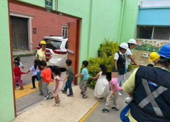 GUARDERÍAS DE SLP REFUERZAN MEDIDAS DE SEGURIDAD CON SIMULACROS.