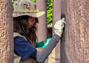 RESCATAN PLAZA DE ARMAS BORRAN GRAFÍTIS DE MONUMENTOS HISTÓRICOS