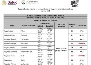 PIDEN NO NADAR EN TRES PLAYAS DE PUERTO VALLARTA.