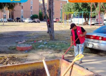 MÁS DE 7 TONELADAS DE BASURA RETIRADAS EN UN SOLO DÍA EN LA CAPITAL POTOSINA.