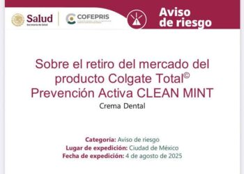 ALERTA SANITARIA: RETIRAN PASTA DENTAL COLGATE POR RIESGO A LA SALUD.