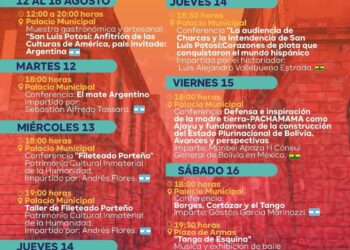 SAN LUIS POTOSÍ CELEBRA A ARGENTINA Y BOLIVIA CON UNA FIESTA DE CULTURA Y TRADICIÓN.
