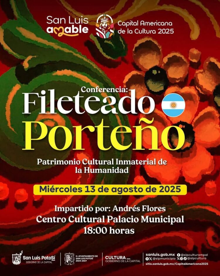 DESCUBRE EL FILETEADO PORTEÑO, ARTE EMBLEMÁTICO DE BUENOS AIRES, EN SAN LUIS POTOSÍ.