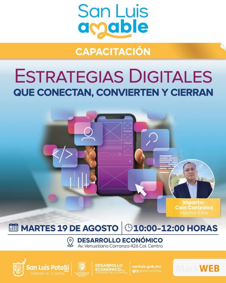 GOBIERNO CAPITALINO FORTALECE EMPRESAS POTOSINAS CON CAPACITACIÓN DIGITAL GRATUITA