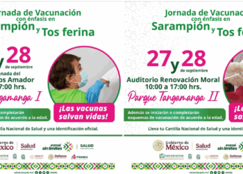 VACUNACIÓN GRATUITA EN PARQUES TANGAMANGA ESTE FIN DE SEMANA.