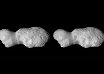UN ASTEROIDE CON FORMA DE CACAHUATE PASA CERCA DE LA TIERRA.