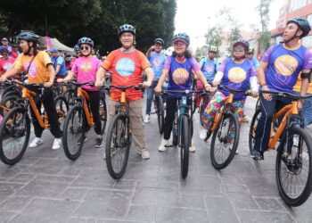 TEQUIS SE LLENA DE BICICLETAS EN UNA RODADA HISTÓRICA.