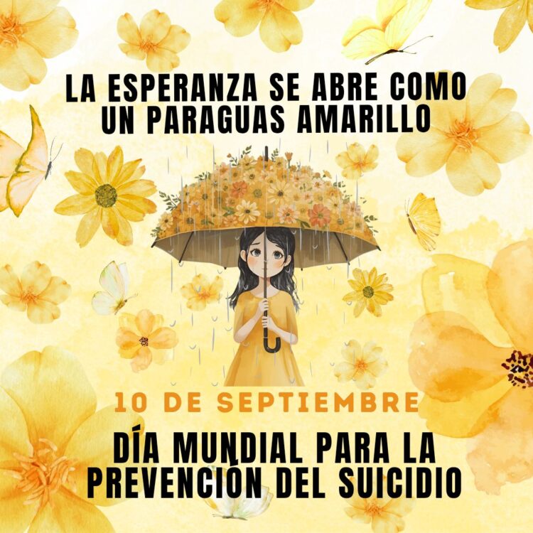 PREVENIR EL SUICIDIO ES DAR UNA MANO, ESCUCHAR Y RECORDAR QUE NADIE ESTÁ SOLO.