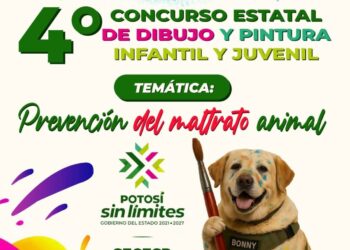 CONVOCAN AL CUARTO CONCURSO ESTATAL DE DIBUJO Y PINTURA SOBRE PREVENCIÓN DEL MALTRATO ANIMAL.