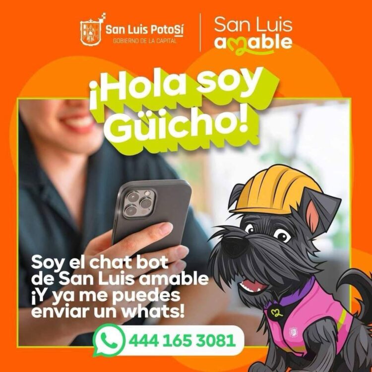 GÜICHO, EL PRIMER CHATBOT MUNICIPAL EN MÉXICO, MODERNIZA LA ATENCIÓN CIUDADANA EN LA CAPITAL POTOSINA.