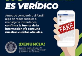 SSPC ADVIERTE: ¡NO TODO LO QUE ESTÁ EN REDES ES VERÍDICO!