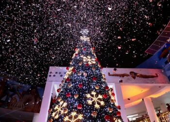BRILLA EL ÁRBOL NAVIDEÑO EN LA UNIDAD ADMINISTRATIVA Y UNE A LA COMUNIDAD.