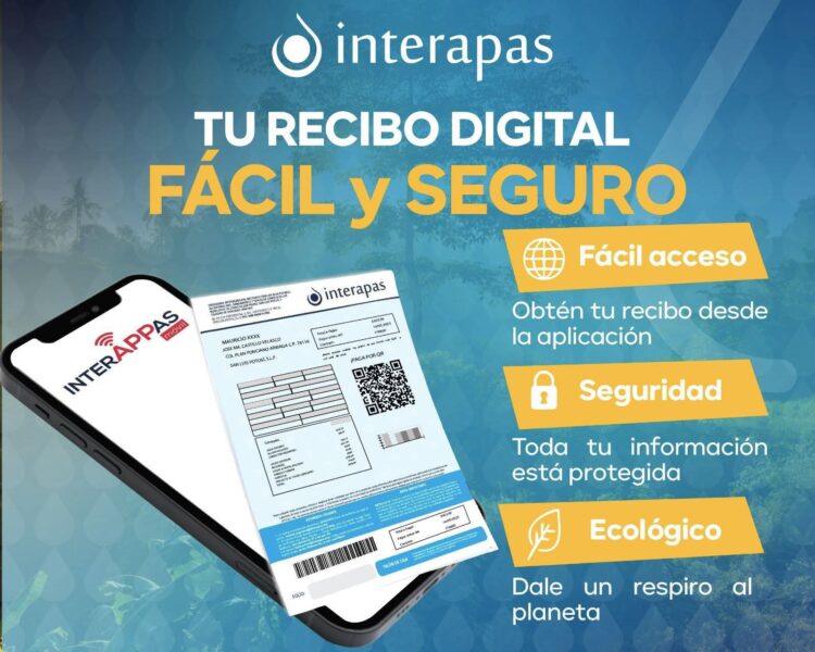 MÁS DE 40 MIL USUARIOS OPTAN POR EL RECIBO DIGITAL DE INTERAPAS