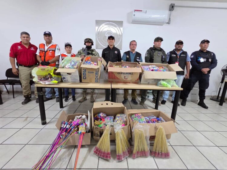PROTECCIÓN CIVIL ASEGURA MÁS DE 150 KILOS DE PIROTECNIA EN OPERATIVO COHETÓN 2025.