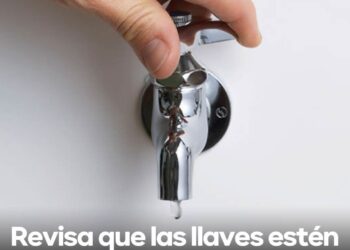 INTERAPAS EXHORTA A CERRAR LLAVES DE AGUA ANTES DE SALIR DE VACACIONES.