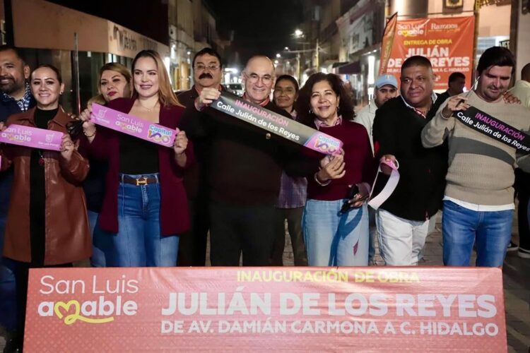 CONCLUYE REHABILITACIÓN DE LA CALLE DE JULIÁN DE LOS REYES EN EN CENTRO HISTÓRICO DE SLP CAPITAL.