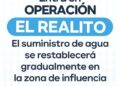 INTERAPAS RESTABLECE SUMINISTRO DE AGUA DESDE EL REALITO.