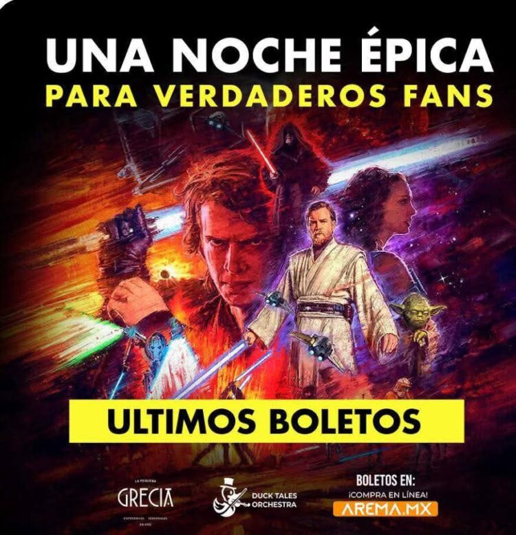STAR WARS EPISODIO III LLEGA AL TEATRO DE LA PAZ CON ORQUESTA SINFÓNICA EN VIVO Y DESCUENTO ESPECIAL