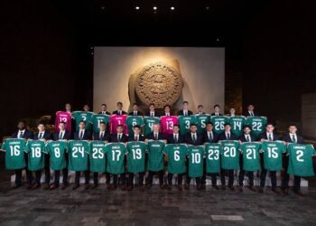 LA SELECCIÓN MEXICANA PRESENTA SU FOTO OFICIAL RUMBO AL MUNDIAL 2026.