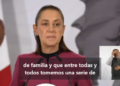 SHEINBAUM LLAMA A FAMILIAS A PROTEGER A NIÑAS, NIÑOS Y ADOLESCENTES DEL USO EXCESIVO DE REDES SOCIALES