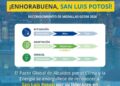 CAPITAL POTOSINA RECIBE RECONOCIMIENTO INTERNACIONAL POR ACCIONES CLIMÁTICAS