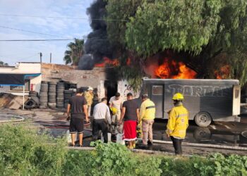 INCENDIO EN VULCANIZADORA DE LA COLONIA INDUSTRIAL AVIACIÓN