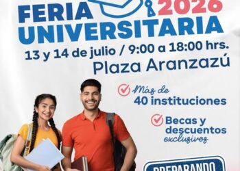 LA FERIA UNIVERSITARIA 2026 LLEGARÁ A PLAZA DE ARANZAZÚ CON MÁS DE 40 INSTITUCIONES.