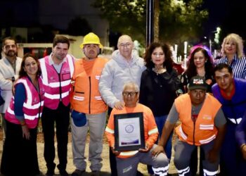 ENRIQUE GALINDO REFUERZA SEGURIDAD Y MOVILIDAD CON NUEVO ALUMBRADO TÁCTICO EN EL CORREDOR LOMAS