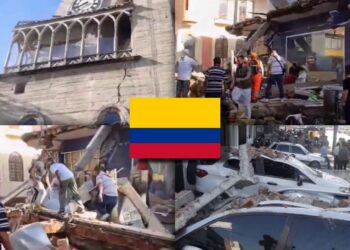 FUERTE TERREMOTO DE MAGNITUD 7.4 SACUDE COLOMBIA; REPORTAN HERIDOS Y DAÑOS EN EDIFICIOS