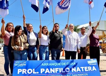 ARRANCA PAVIMENTACIÓN DE PÁNFILO NATERA, OBRA QUE CONECTA SLP CAPITAL CON MEXQUITIC DE CARMONA.