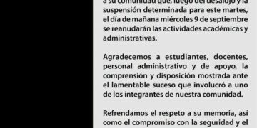 SE SUSPENDEN CLASES EN LA UASLP POR EL SUCIDIO DE UN ESTUDIANTE DE INGENIERÍA.