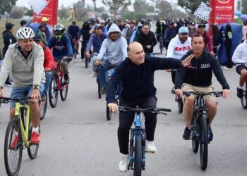 ENRIQUE GALINDO PONE A RODAR MÁS DE 400 BICICLETAS EN BENEFICIO DE LOS POTOSINOS.