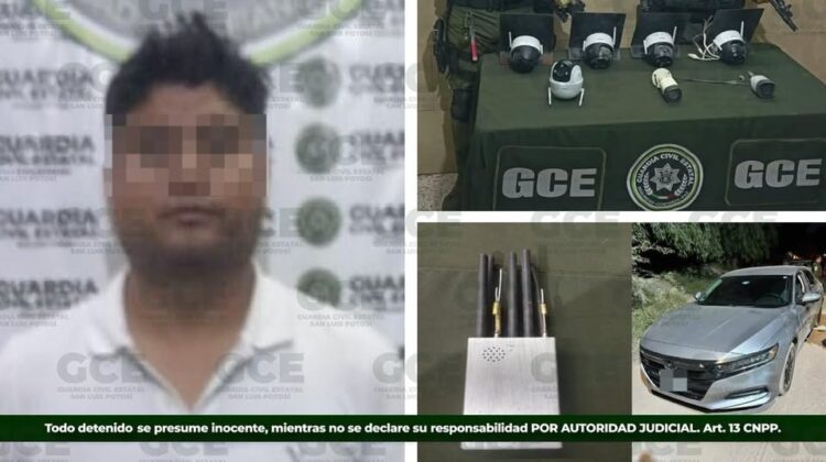 DESCUBREN CÁMARAS QUE PRESUNTAMENTE ESPIABAN A POLICÍAS Y MILITARES EN SLP.